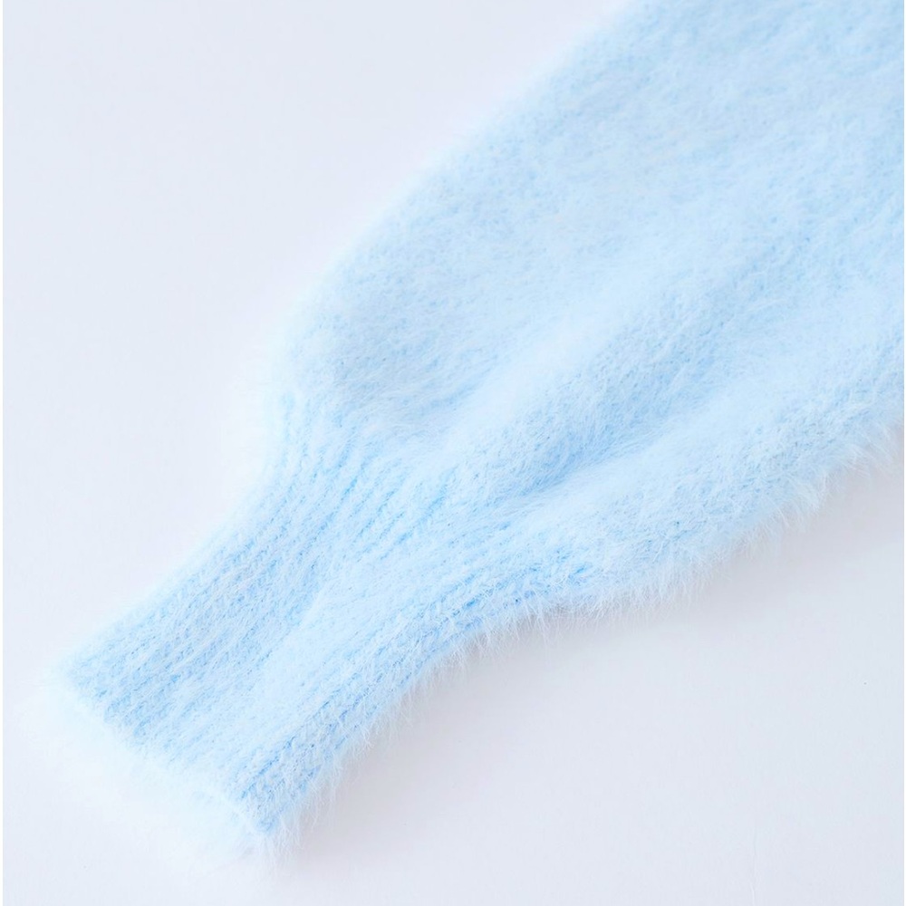 NEW Miss Sparkling Light blue Fuzzy Cardigan & Cami Set - Picture 4 of 6